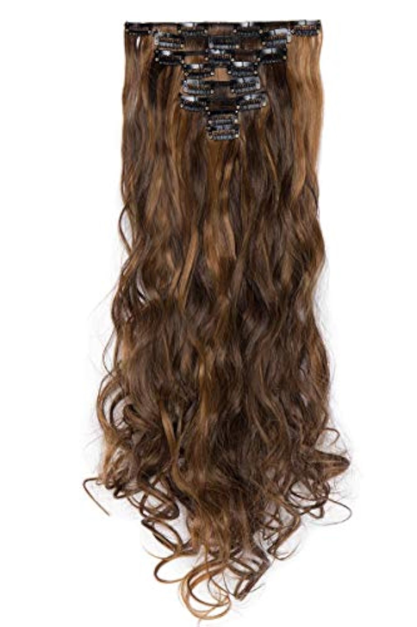 Women's Curly/Wavy Hair Extensions, 14 Clips Full Head